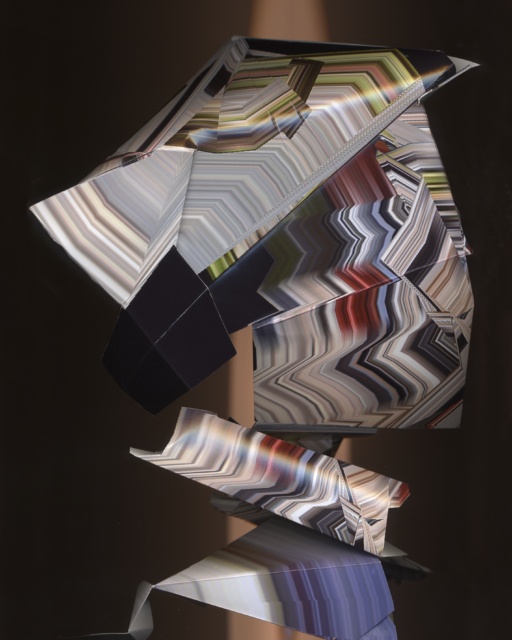 Kathrin Ganser, Faltungen (Gyrosensor models), 2018, Lambda Print, 50 x 40 x 3 cm