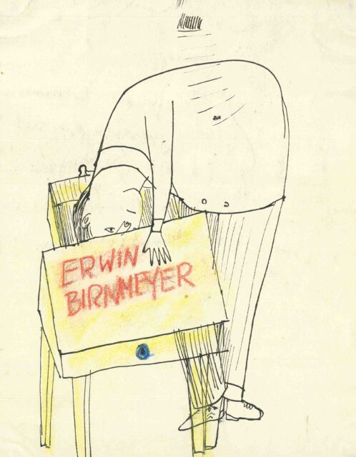 ErwinBirnmeyer, Skizze, 1951, Privatsammlung